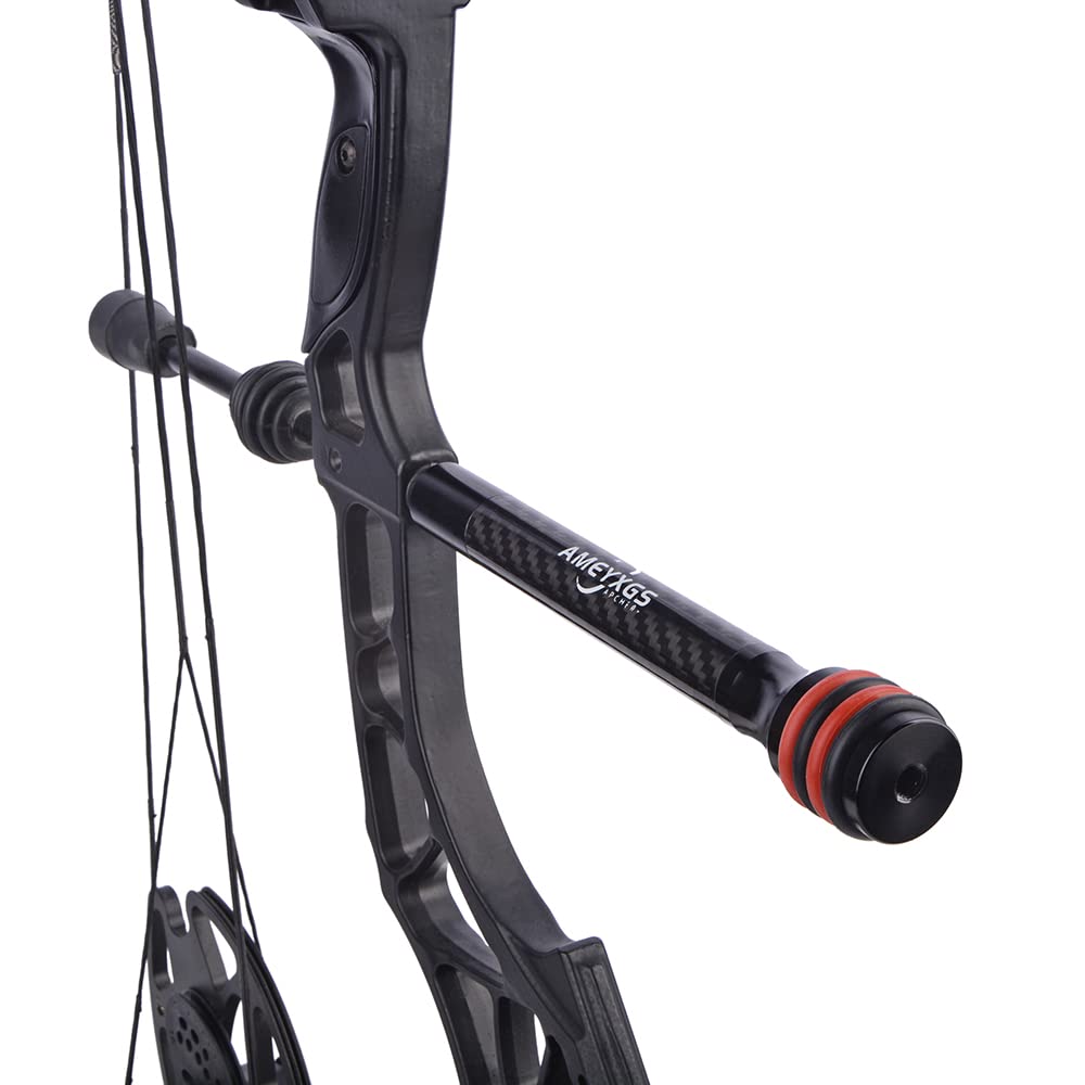 SHARROW Tiro al Arco Estabilizador de Proa Barra Lateral Estabilizador de Carbono 6" 8" 10" 12" Extender Varilla para Arco Compuesto y Arco Recurvo