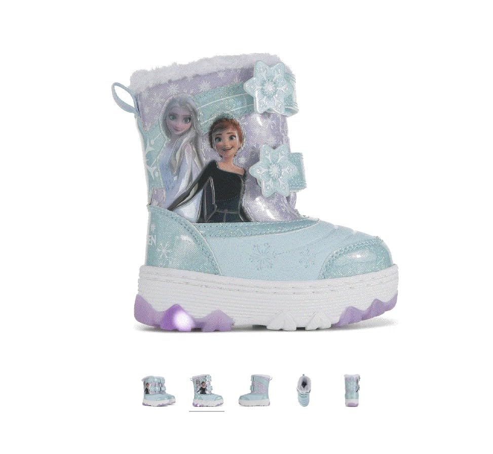 Disney Toddler Girls' Frozen Winter Boot, Blue (8)2