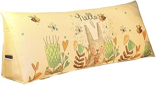 FAN Duża poduszka na stolik nocny, trójkątne oparcie z klinowym obcasem, nadaje się do prania, A, 180 x 26 x 50 cm