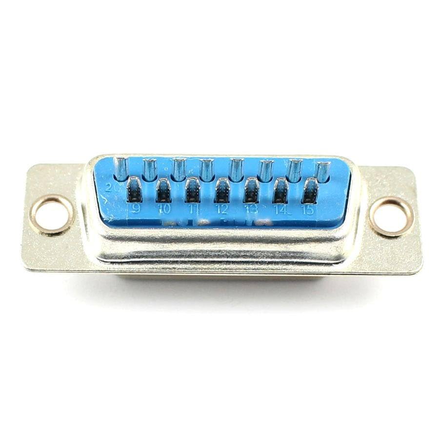 Generic 100 Pcs D-SUB 15 Pin Female Solder Type Connector Socket 2 Rows