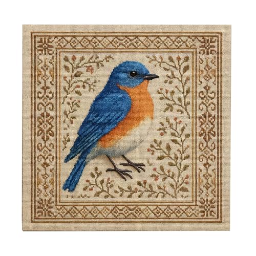 El Mejor Listado de Labor de aguja los más recomendados. 43 Juegos de Punto de Cruz - Labor De Aguja De Colibrí Con Patrón Floral - Accesorios de Bordado Artístico - Para Principiantes, Adultos, Pasatiempo, Manualidades, Vacaciones,...