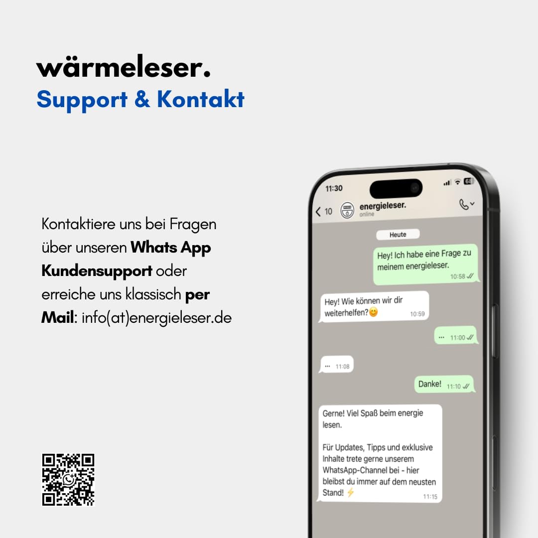 WLAN Lesekopf für Wärmemengenzähler & Wärmezähler mit App, Energieverbrauch messen, optische Schnittstelle, USB-C, Plug & Play, Home Assistant