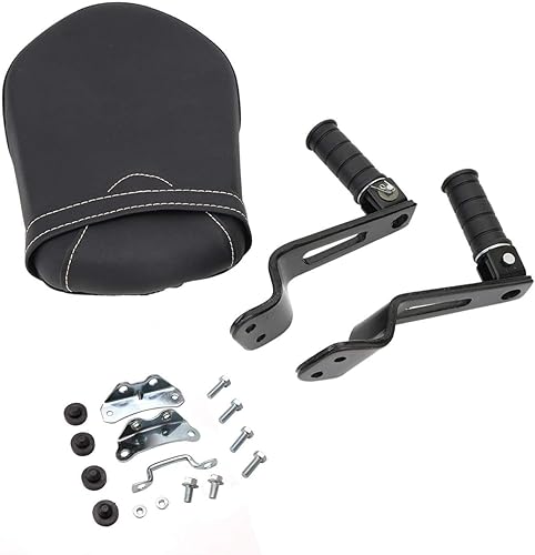 Miniatura 2 de AUFER Cojín para asiento de pasajero trasero de motocicleta con soportes de clavija de pie compatible con Yamaha Bolt XV950 XVS950 R-Spec 2014-2023