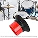 NSXAYIWE Bass Drum Enhancer, Adjustable ABS Drum Bass Effect Amplifier with Port Hole Protector for Professional and Amateur Drummers (WP07 Red)