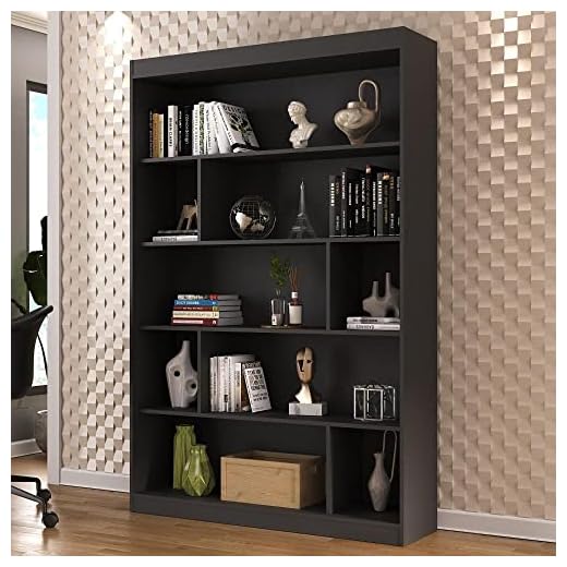 Estante Livreiro 4 Prateleiras Home Office Siena Moveis Onix