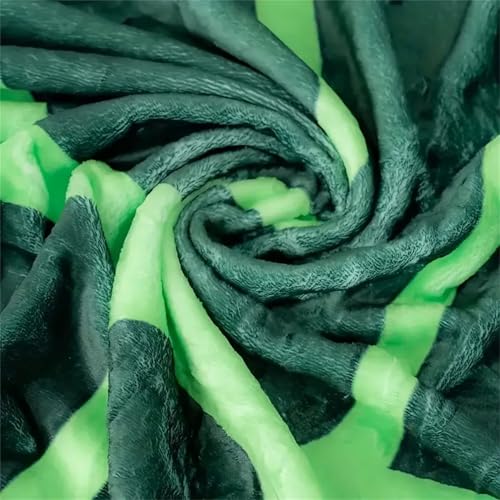 Couverture en forme de feuille verte idée cadeau flanelle douce de lit