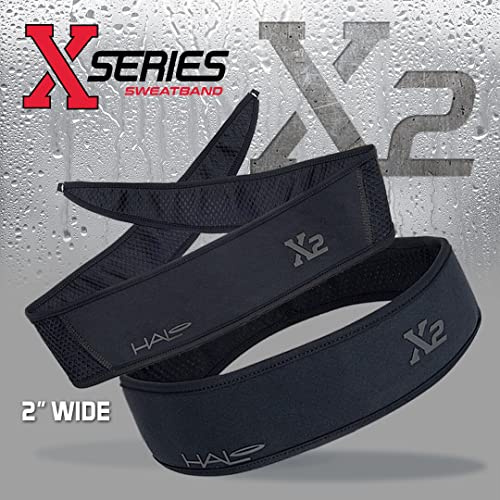 Image of Halo Headband X Series Sweatband for Extreme Sweating-Running Headband for 3 Layers of Super Absorbing Dryline Fabric with Patented SweatSeal to Channel Sweat Away from Eyes.