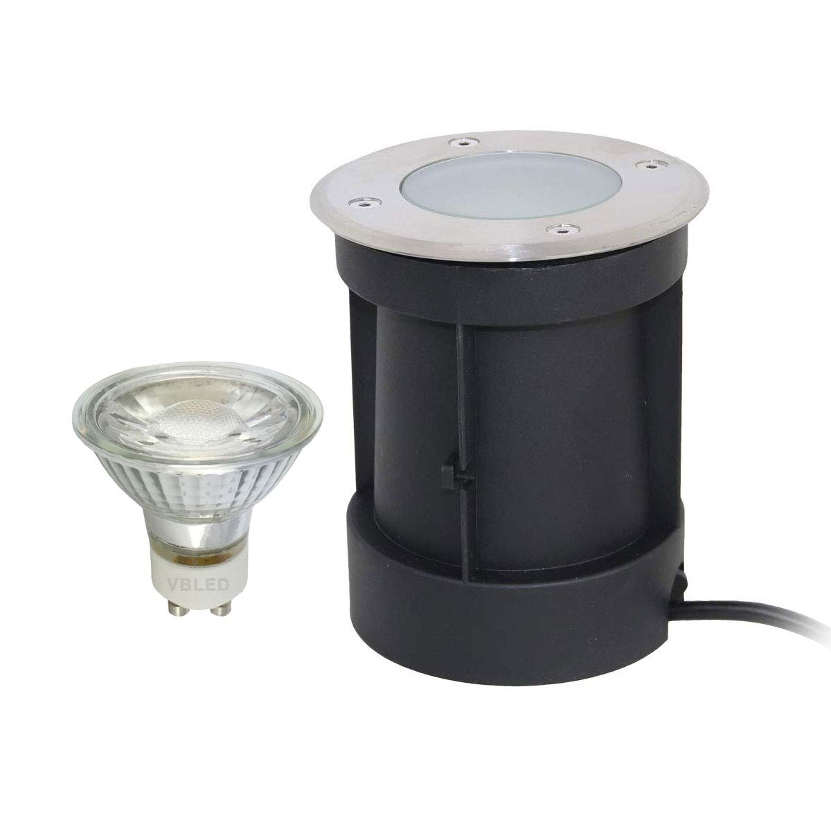 VBLED Spot LED Rond Encastrable Au Sol Avec Douille GU10