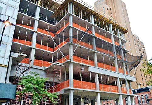 Image of Safety Netting 5.6'x150' 1 /4 inch Orange, Fire Retardant Debris Fence