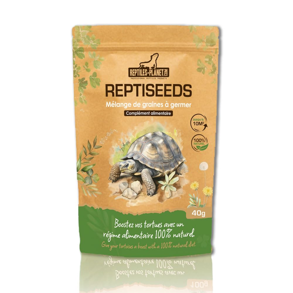 Reptiles Planet - Reptiseeds - Mieszanka nasion kiełkujących żółwia ziemnego - 40 g