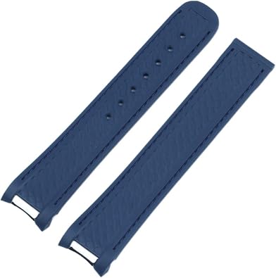 20mm Rubber Watch Band For Omega Strap Seamaster 300 AT150 Aqua Terra Ultra Light 8900 Steel Buckle Watchband Bracelets
