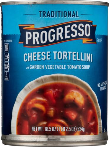 Image of Progresso Traditional Cheese Tortellini in Garden Vegetable Tomato Soup, 18.5 oz.