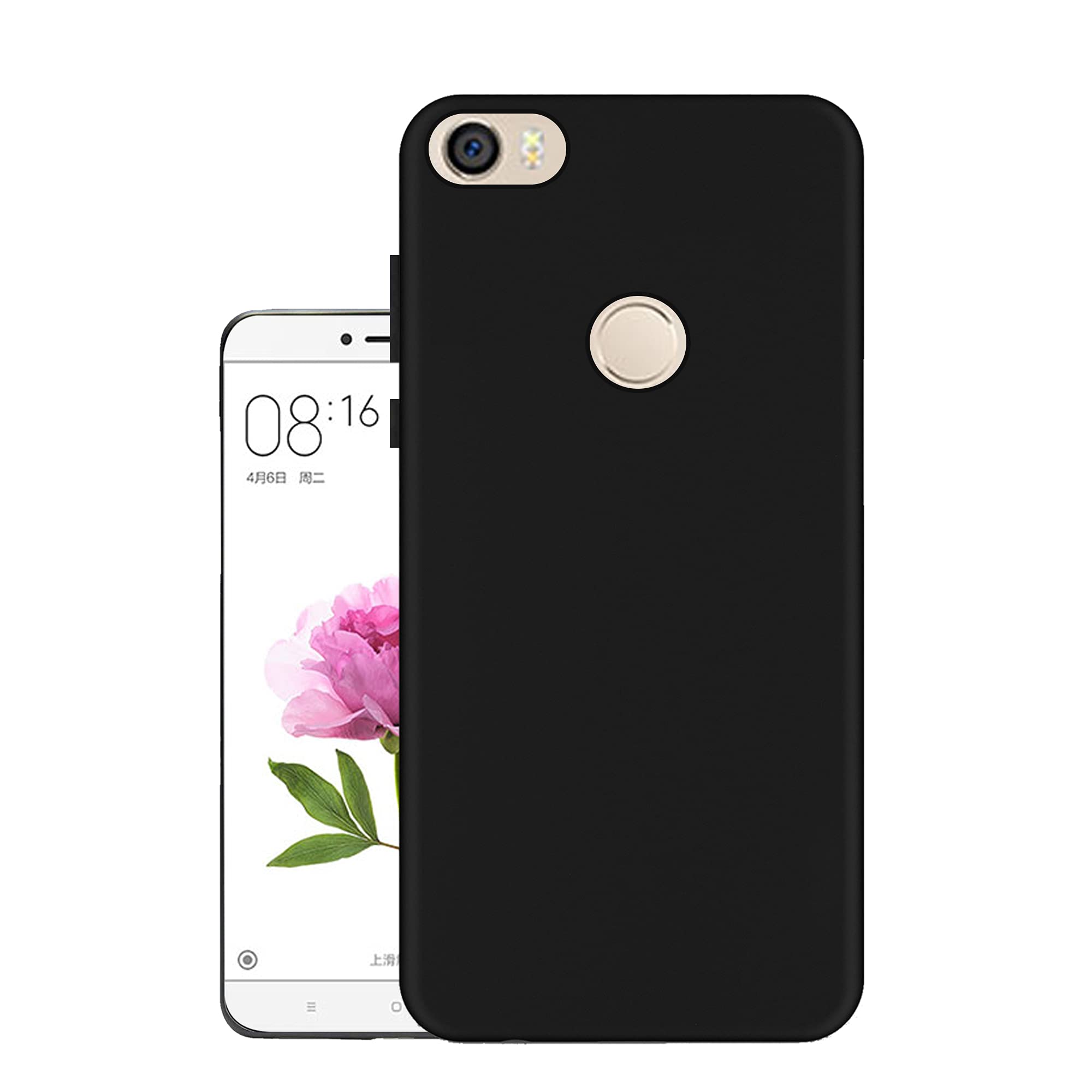 Exclusive Matte Finish Soft Back Case Cover for Xiaomi Mi Max - Black
