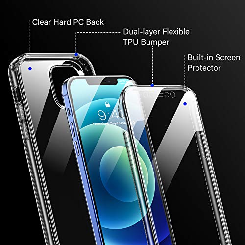 image for Diaclara Designed for iPhone 12 Mini Case, Full Body Rugged with Built