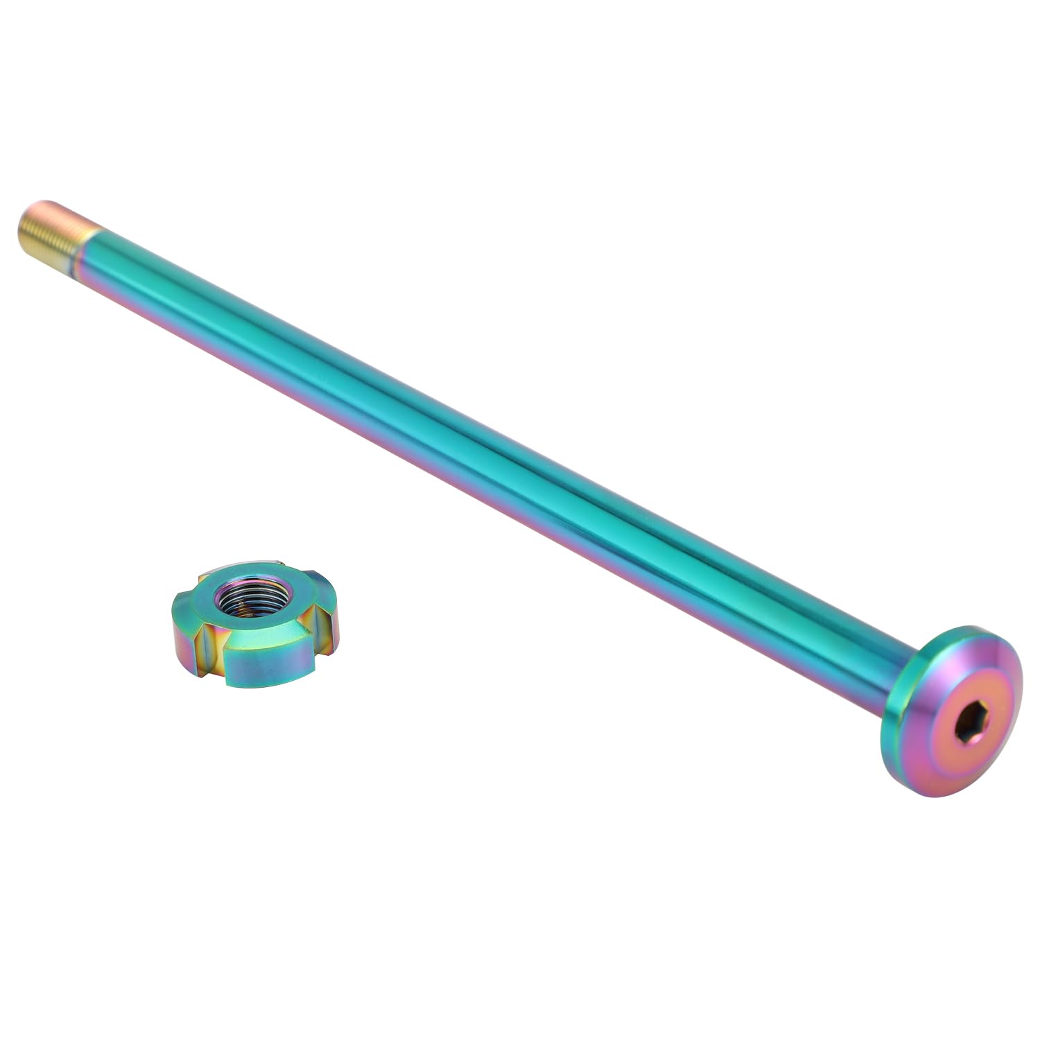 Asse centrale piatto da 203 mm per moto, in lega di titanio, asse a forcella, asse posteriore, braccio oscillante, per bici elettrica, Surron, Sur Ron, Light Bee X/S