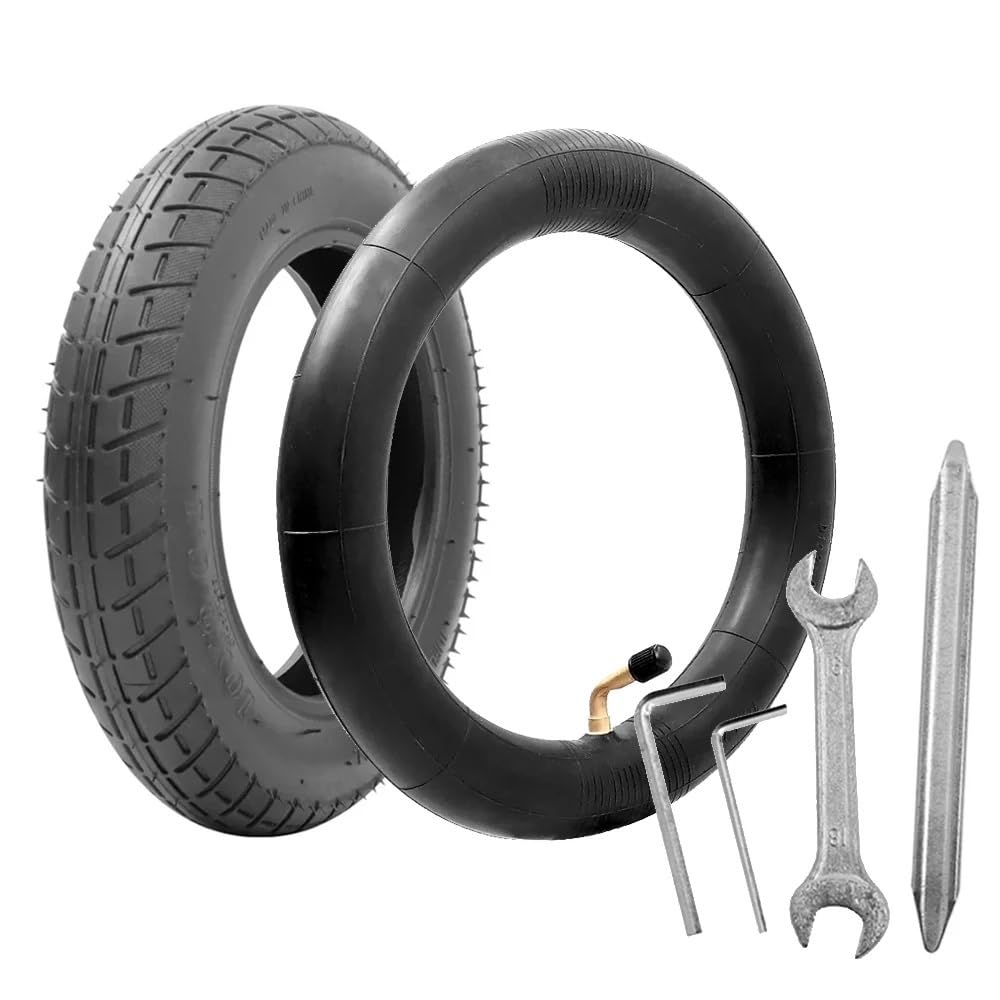 Camera d'Aria Gonfiabile/Pneumatico Esterno da 10 Pollici for Scooter Elettrico Compatibile for Xiaomi M365/m365 PRO/pro2 Pneumatici for Pneumatici Fuoristrada(1 Set Black 45)
