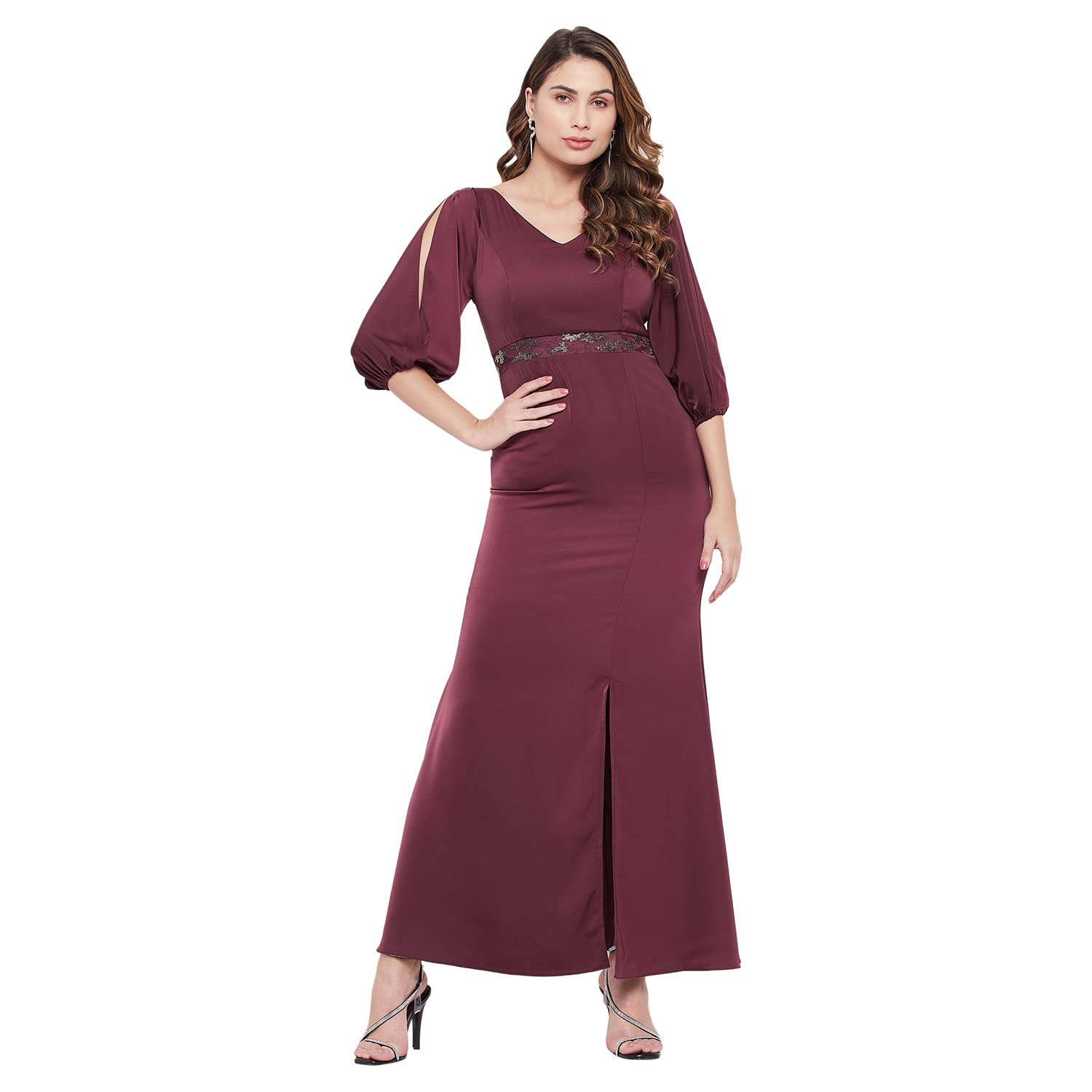 Madame Solid Blush Dress for Women