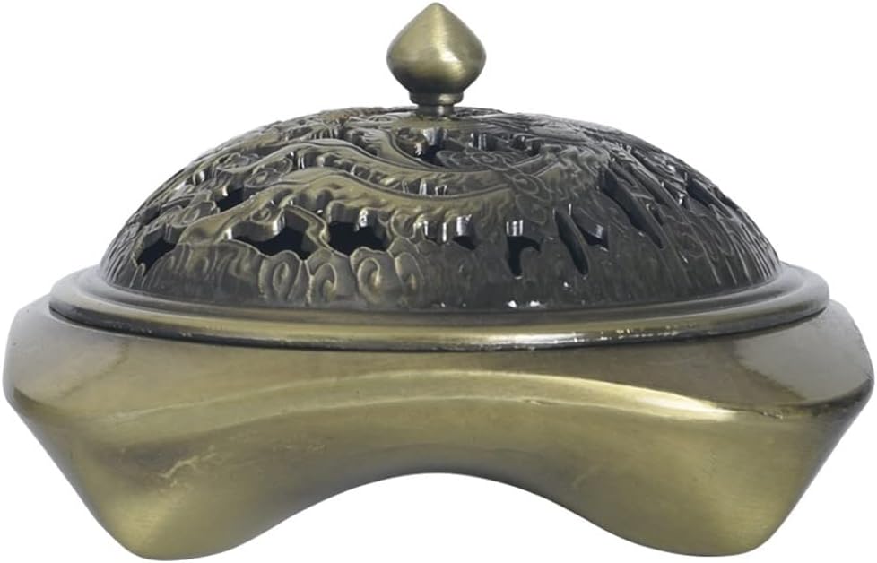 Incense Holder Incense Burner Incense Waterfall Incense Furnace Copper Incense Furnace Household Indoor Aroma Furnace Sandalwood Incense Furnace Antique for Buddha Incense Furnace Backflow Incense Bur