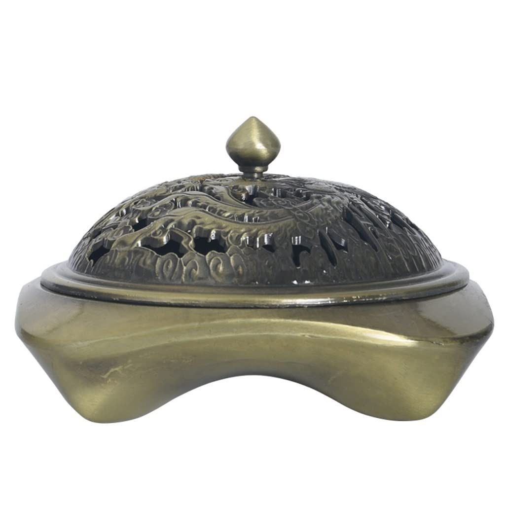 Incense Holder Base Incense Furnace Copper Household Indoor Aroma Sandalwood Antique for Buddha