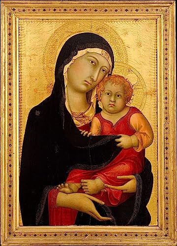 Pintura de Simone Martini Dama y niña para un hogar lleno de historia y calidez 60x90cm