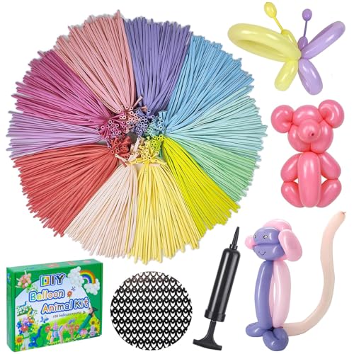 LXZFCRG 260 Balloons with Pump, Premium Long Latex...