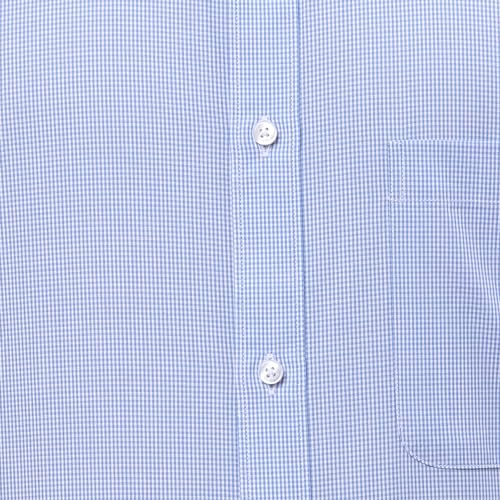 Image of Raymond Men Slim Fit Checks Pattern Pure Cotton Semi Cutaway Collar Full Sleeve Formal Shirt
