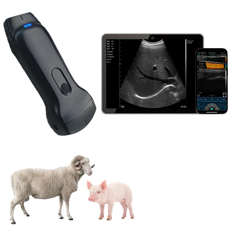 BJUSG Wireless Portable Veterinary Ultrasound Scanner Lightweight Black Model