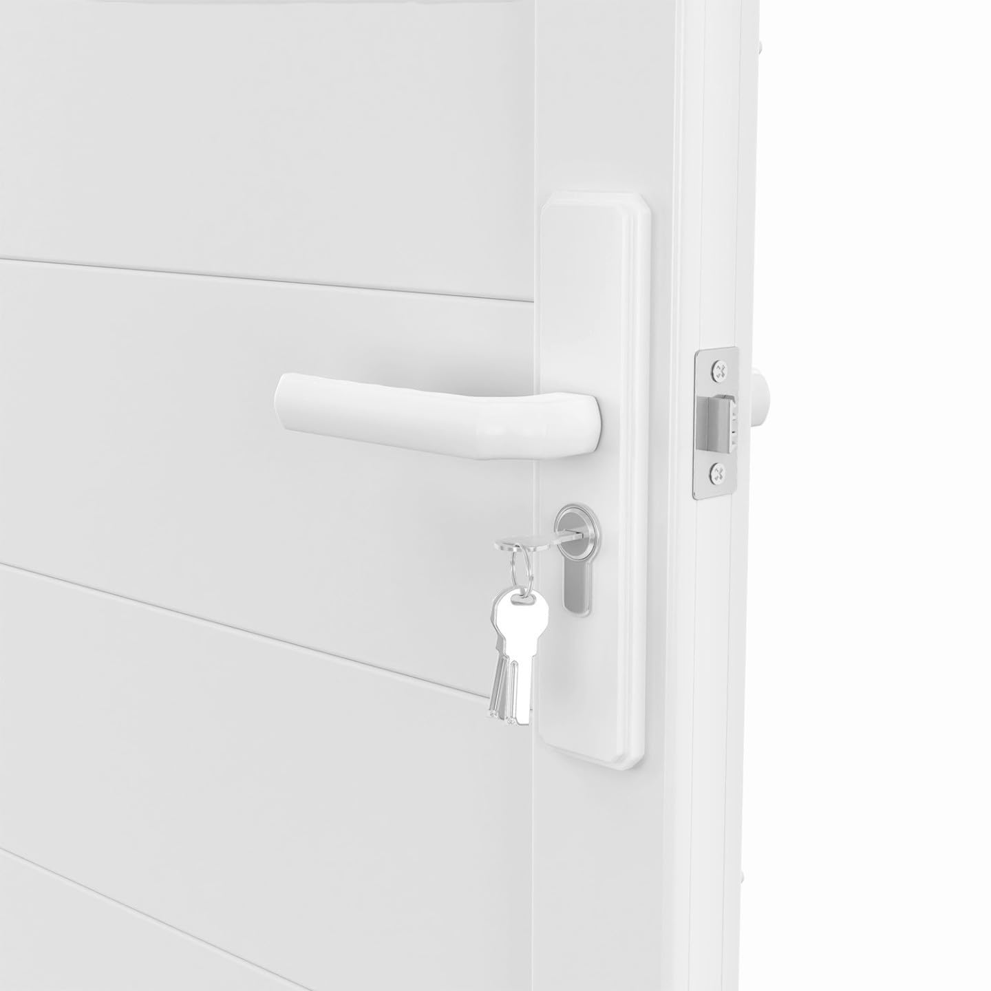 IDMarket - Portillon 100x160 cm en aluminium blanc