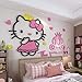 JZLMF JZLMF - Adhesivo decorativo tridimensional para pared, diseño de Hello Kitty