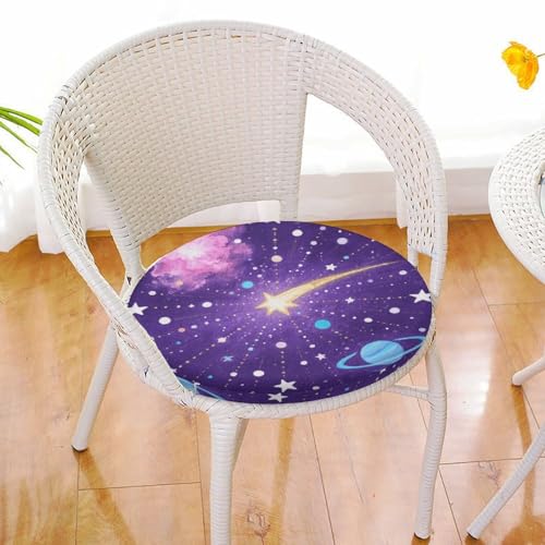 Cojín redondo Cosmic Stardust de espuma viscoelástica para asiento de sofá o cama 7