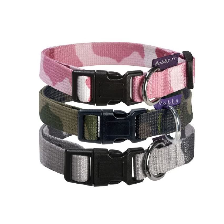 Bobby Camouflage - Durable, Comfortable, Adjustable, Machine Washable Nylon Dog Collar, Pink - S/25-40 x 1,6 CM - Image 2
