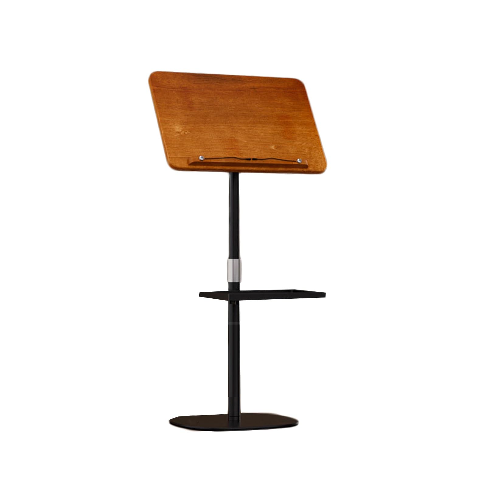 Générique Pupitre de Lecture sur Pied réglable, pupitre à Musique réglable en Hauteur avec Plateau et Pinces à Pages, idéal pour Le Bureau et l'école (107-142 cm)