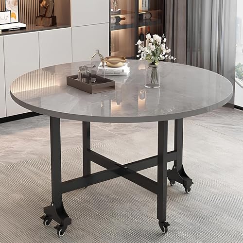 LENNOTHERM Mesa Plegable Comedor Extensible, Mesa de Comedor Plegable, Mesa de Comedor Plegable, Mesas de Comedor Plegables para Espacios Pequeños, para Centro Comercial, Cocina, Comedor