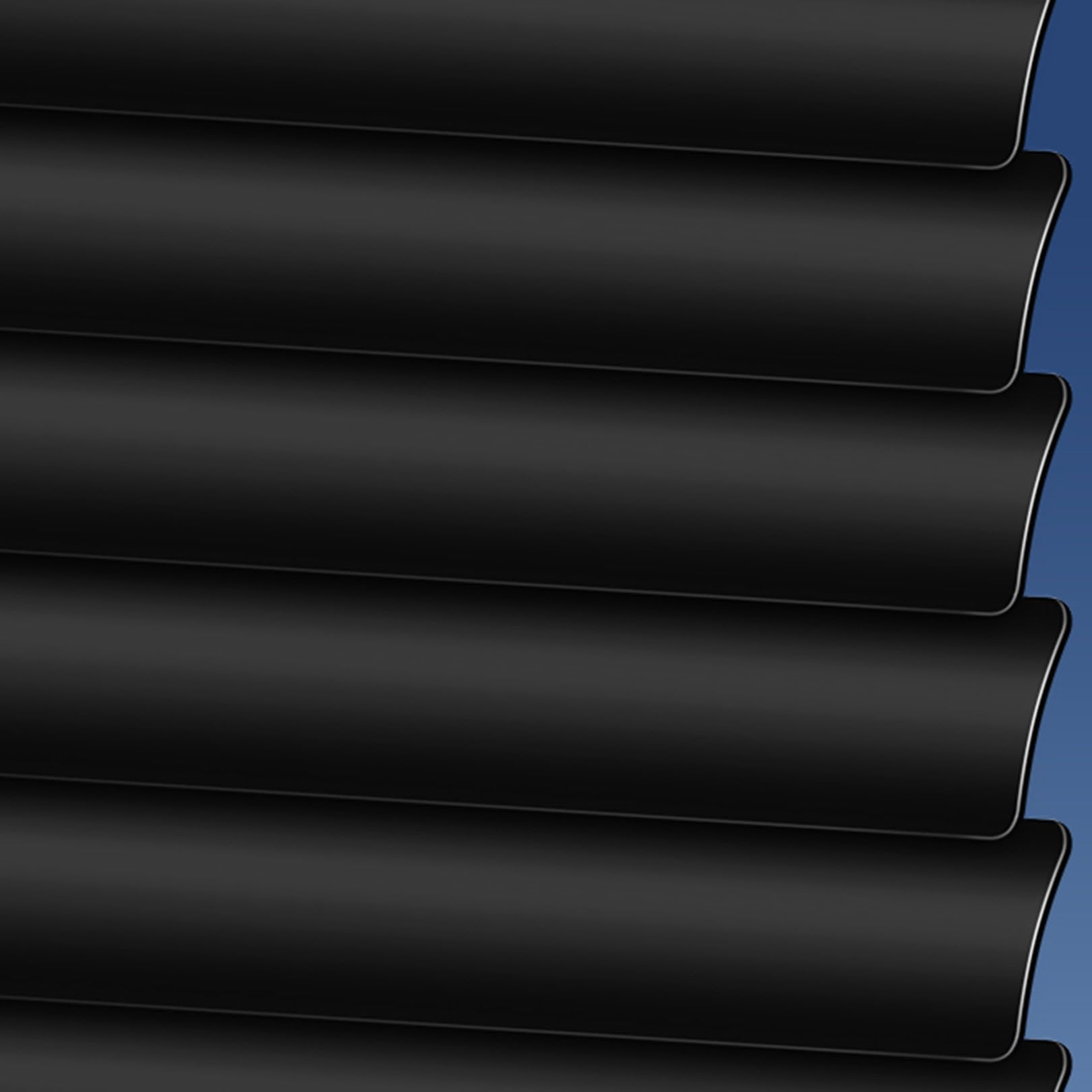 Matte Black Aluminium Metal Venetian Blinds Slat Home Office Blind Thin Slats Kitchen Blinds Blackout Shutters Child Safe Home, Customisable (115×120cm)