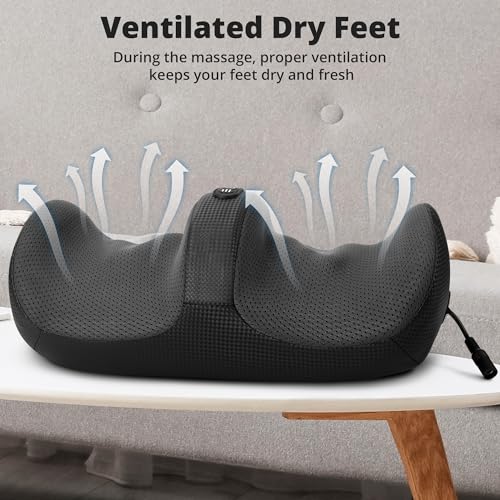 Image of Medcursor Foot Massager with Heat, Foot Massage Machine with Massage Rollers, Adjustable Intensity for Foot Massage, Lightweight and Relaxing for Home or Office Use (Non-Wireless)