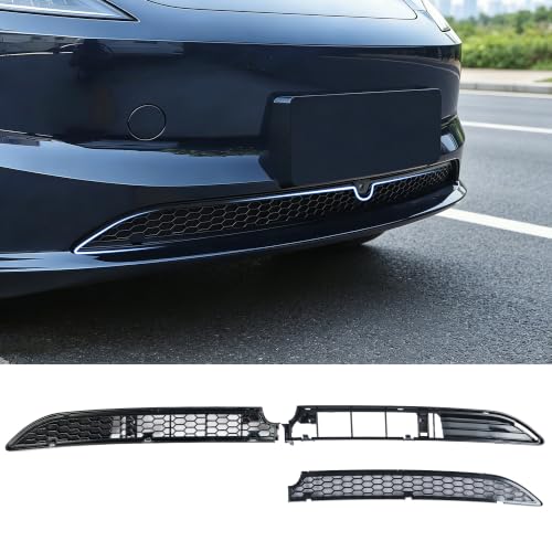 Image of Front Grill for Model 3 Highland 2026 Mesh Grille Accessories | Air Inlet Vent Grille Cover Replacement With Screen Debris Guard /Leaf & Debris Protection Accessories