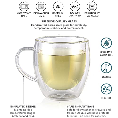 Verre isotherme thé et café Teabloom tasses double paroi robustes - 3