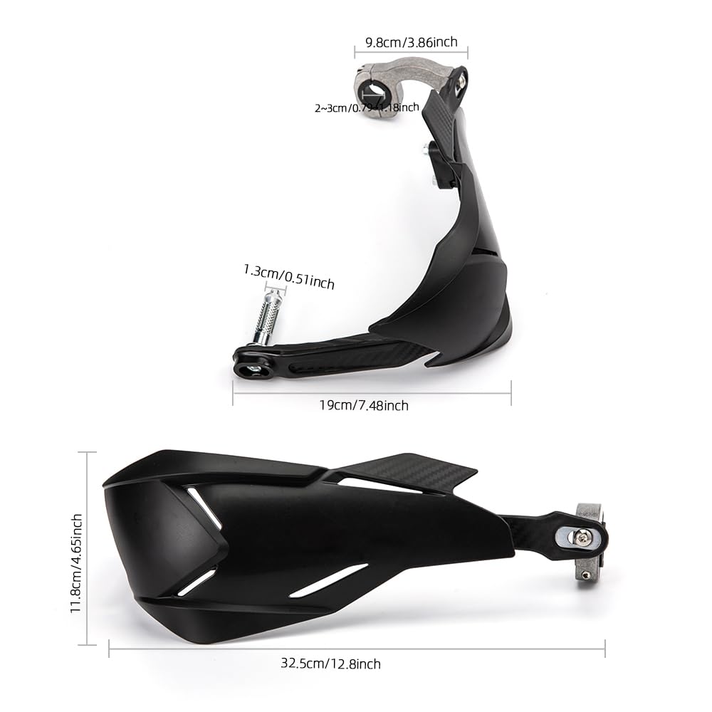 Protection des Mains Moto 22mm 25mm 28mm Bouclier Universel de Protection des poignées Moto Motocross Scooter Coupe-Vent Guidon équipement de Protection des Mains