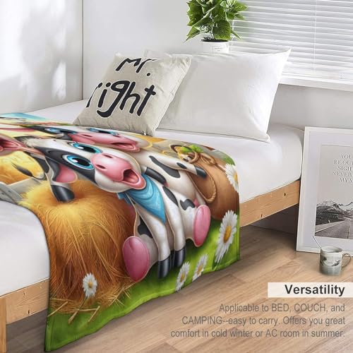 Couverture de canapé vache pour décoration de salon cocooning - 7