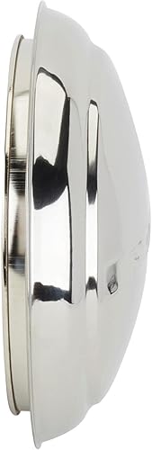 Miniatura 3 de Speedway Motors Tapacubos de acero inoxidable Ford 1947-1948, incluye 4 clips de montaje a presión para una fácil instalación, diámetro del labio de