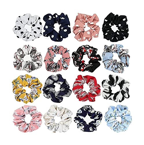 RECTYO GALLERY Girls Floral Printed Hair Scrunchy Rubber Band Pack of 12 Piece Multicolor (B0C65HJR48) Amazon Price History, Amazon Price Tracker