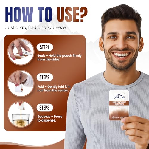 Image of Himalayan Shilajit Honey Snaps | Shilajeet Resin with Honey and Imli Flavour | 600mg Pure Himalayan Shilajit | Improve Energy Strength and Immunity Booster for Men and Women (Pack of 5)