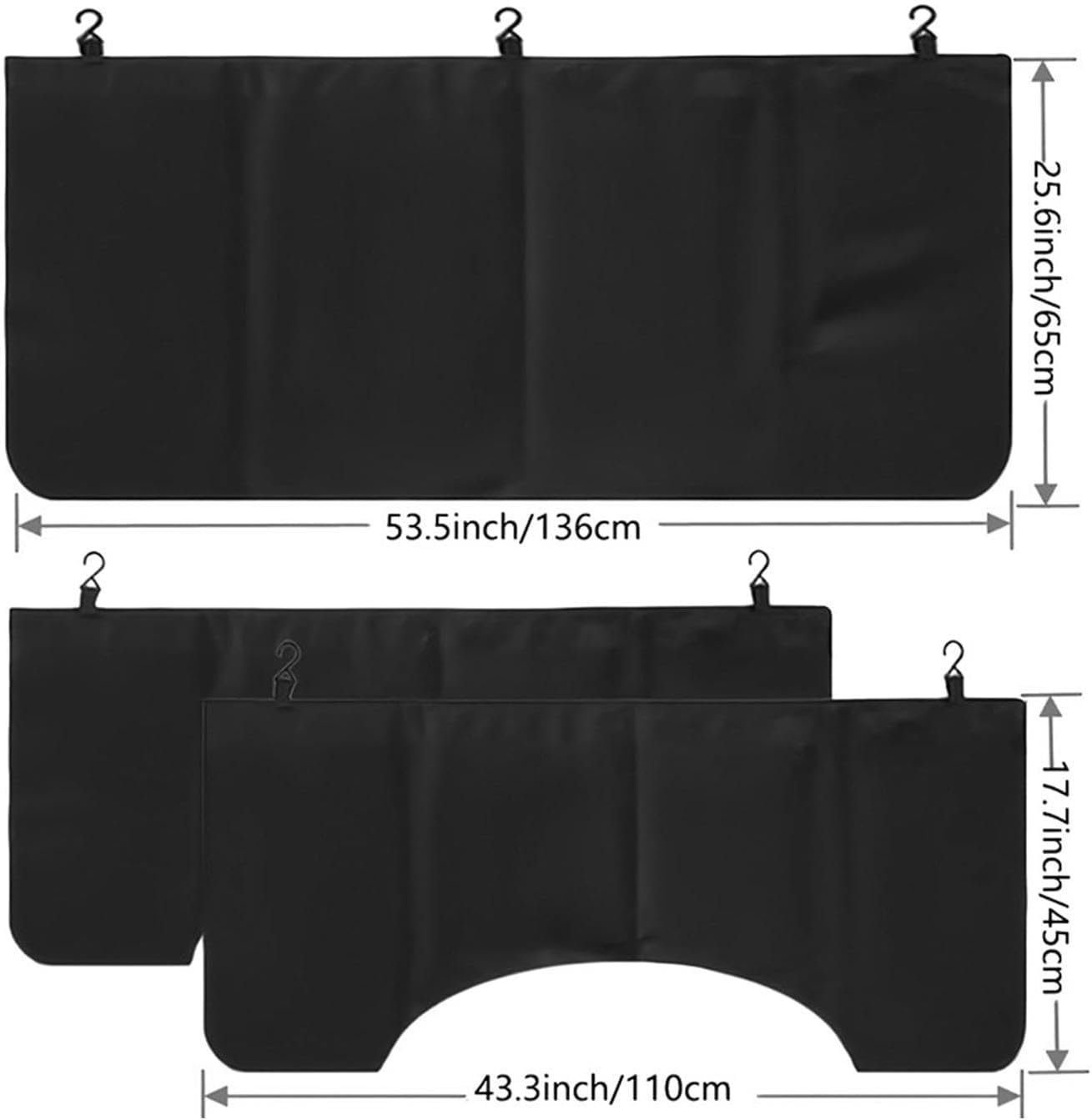 Car Mudguard Cover, Protective Fenders Covers Set, 3 Piece Microfiber Pu Leather Mat, Anti Scratch Work Pad Function, Automotive Repair Protection Mat for SUV Sedan Truck Wheel Garage Service Use