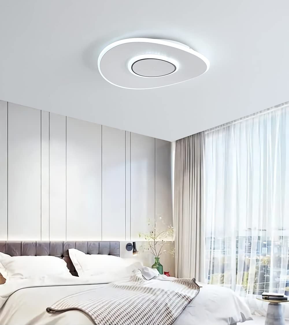 LED Lámpara de Techo Moderna Plafon LED 20W 30cm Plafón LED Redonda Blanca Moderno Blanco Frío 6000K LED Lamparas de Techo Diseño Curvo Para Cocina Dormitorio Pasillo Habitacion Comedor Balcón