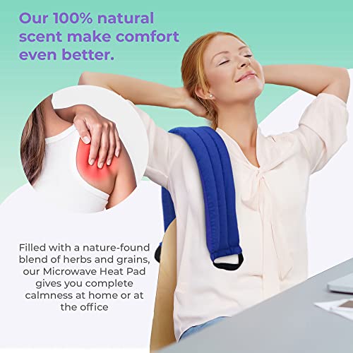 My Heating Pad - Microwavable Heating Pad For Neck And Shoulder - Moist Heat Pack For Muscles And Joints, Reusable Heating Pad, Portable Heating Pad, Menstrual Heating Pad - 1 Heat Pack Blue #TOP7