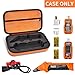 Case Compatible with Klein Tools ET310 AC Circuit Breaker Finder & 80041 Outlet Repair Tool Kit & RT250 GFCI Receptacle Tester. Electrical Storage Organizer Holder Bag (Box Only)-Orange