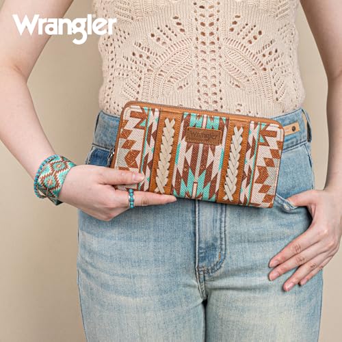 Wrangler Wallet Wristlet Aztec Clutch Long Purse Boho Credit Card Holder Wallet2