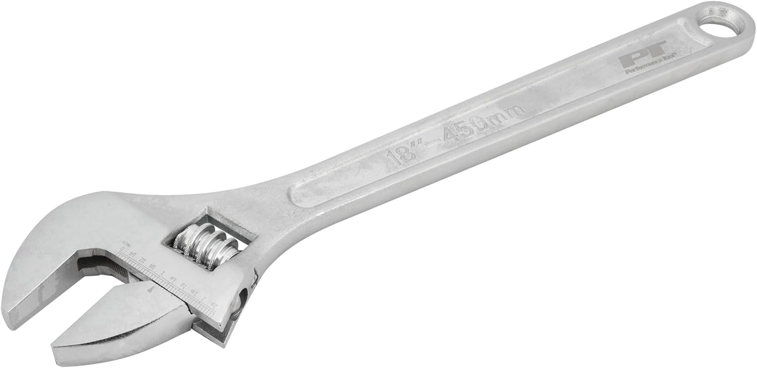 Performance Tool W418P 18-Inch Adjustable Wrench