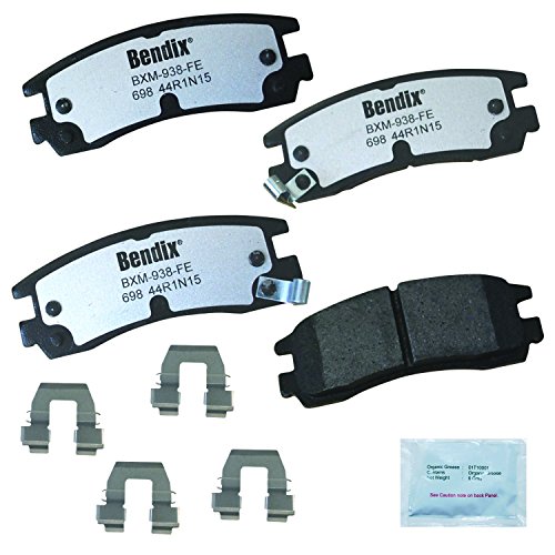 Image of Bendix Fleet Metlok MKD698FM Semi-Metallic Rear Brake Pads for Select Models Buick,LaCrosse,Regal,Rendezvous,Chevy Impala,Monte Carlo,Venture,Olds,Intrigue,Silhouette,Pontiac Aztek,Grand Am,Montana