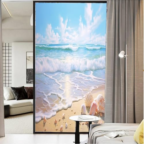 Película decorativa para ventana con privacidad Rustic Conch miniatura 3